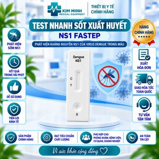 Hộp 40 test sốt xuất huyết NS1 Fastep giá sỉ xuất hoá đơn