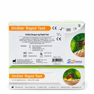 Hộp que thử Sốt xuất huyết NS1 CTK 30 test date xa giá bán sỉ xuất hoá đơn
