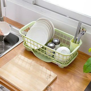 RỔ ÚP CHÉN DĨA CÓ KHAY ĐỰNG NƯỚC (T20)