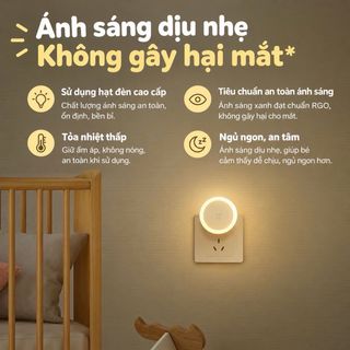 Đèn Ngủ LED Cảm Ứng Tự Động Bật Tắt Thông Minh