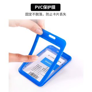 Bao đựng thẻ nhựa 2 mặt, viền nhựa cứng