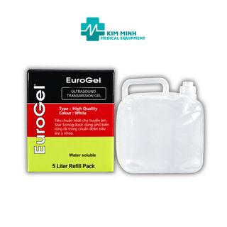 Gel siêu âm Eurogel 5 lít màu trắng giá sỉ xuất hoá đơn