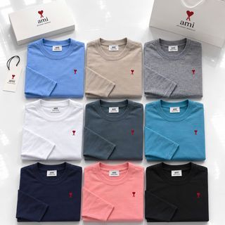 Mẫu áo thun cotton 4c dài tay nam mềm mịn.