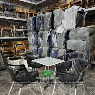 ghế nhựa cafe thanh lý giá rẻ ghế nhựa bành