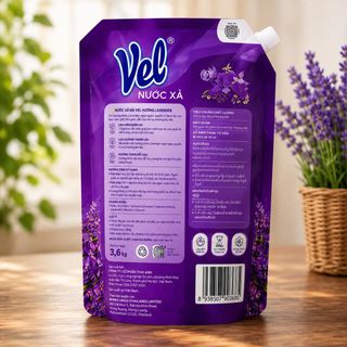 NƯỚC XẢ VẢI VEL HƯƠNG NƯỚC HOA/LAVENDER 3.6KG