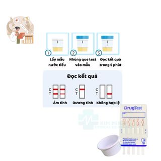 Hộp que thử ma tuý 5 chân Fastep giá sỉ xuất hoá đơn HCM, HN