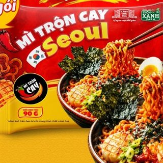 Mì trộn cay Seoul Làng Chai Xưa Thôn xanh Farm