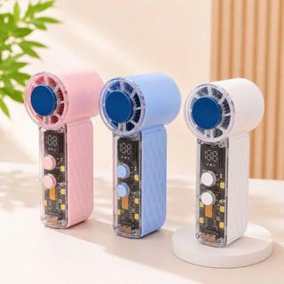 QUẠT TÍCH ĐIỆN MINI CẦM TAY SÒ LẠNH MÀN HÌNH LED