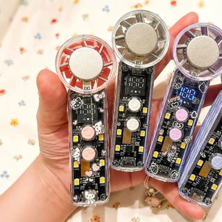 QUẠT TÍCH ĐIỆN MINI CẦM TAY SÒ LẠNH MÀN HÌNH LED