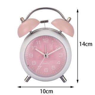 Đồng hồ báo thức hình tròn để bàn 4inch phối màu