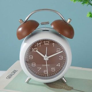 Đồng hồ báo thức hình tròn để bàn 4inch phối màu