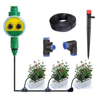 Bộ van tự động tưới nhỏ giọt hẹn giờ 10 béc que cắm