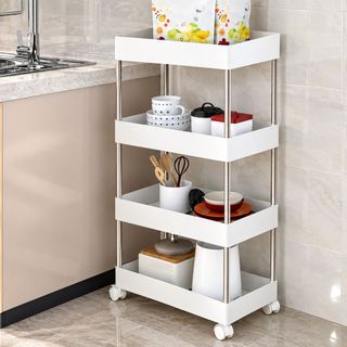 KỆ ĐỰNG ĐỒ 4 TẦNG CÓ BÁNH XE HÌNH CHỮ NHẬT (T20)