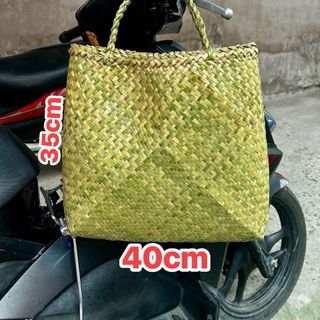 Giỏ xách cỏ bàng 40x35cm