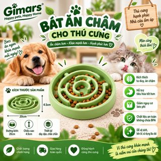 Bát ăn chậm cho thú cưng chó mèo P-BAC01