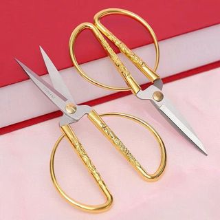 KÉO CẮT RỒNG PHƯỢNG CÁN VÀNG ÁNH KIM K45 (T288)