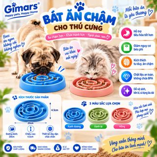 Bát ăn chậm cho thú cưng chó mèo P-BAC01