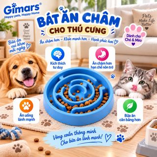 Bát ăn chậm cho thú cưng chó mèo P-BAC01