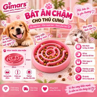 Bát ăn chậm cho thú cưng chó mèo P-BAC01