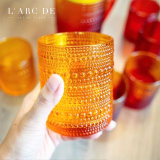 Bộ 6 cốc thủy tinh họa tiet hạt sương SKT30C6