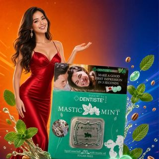 🌿 VIÊN NGẬM THƠM MIỆNG DENTISTE' MASTIC MINT (HÀNG CHÍNH HÃNG) 🌿