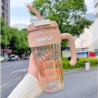 BÌNH ĐỰNG NƯỚC SIMPLE 920ml KÈM ỐNG HÚT (T50)