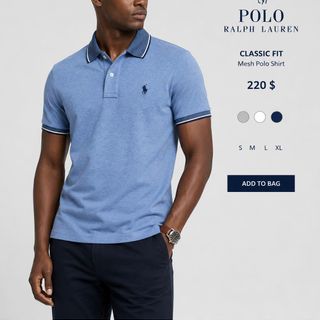 POLO Tay Ngắn Nam. Chất cotton gai dệt kim cao cấp.