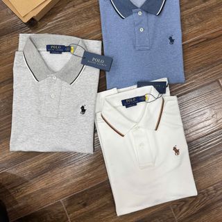 POLO Tay Ngắn Nam. Chất cotton gai dệt kim cao cấp.