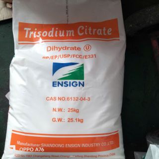 NATRI CITRATE – TRISODIUM CITRATE DIHYDRATE ENSIGN TRUNG QUỐC