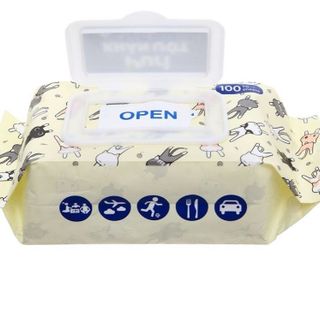 Khăn ướt không mùi puri, 100 tờ
