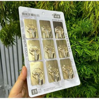VỈ 9 MÓC DÁN TƯỜNG SIÊU DÍNH (T180)