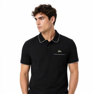 POLO NAM. Chất liệu cotton piqué (cotton gai) dày vừa phải, mềm mại, thấm hút mồ hôi tốt.