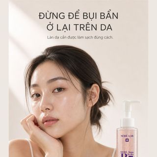Sữa Rửa Mặt Neré Aqua Hydra B5 Cleanser 150g | Làm Sạch Dịu Nhẹ, Hỗ Trợ Cấp Ẩm, B5 & Bột Hạt Mơ