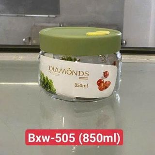 HŨ THỦY TINH 850ML CÓ NẮP ĐẬY DIAMONDS BXW-505 (T36)