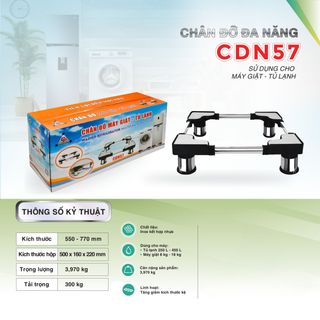 Chân đỡ máy giặt, tủ lạnh 55-77cm - CDN57