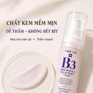 Kem Nám NERÉ Melaclear TXA B3 Medic+ Cream Hỗ Trợ Làm Sáng Da Đều Màu Cấp Ẩm 30g