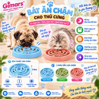 Bát ăn chậm cho thú cưng chó mèo P-BAC01