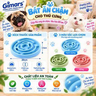 Bát ăn chậm cho thú cưng chó mèo P-BAC01