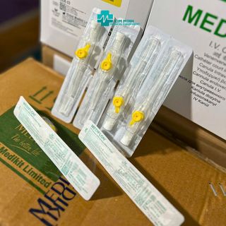 Hộp kim luồn màu vàng24g Mediflon tĩnh mạch giá sỉ xuất hoá đơn