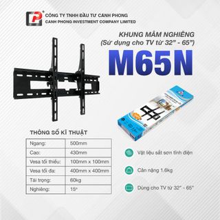 Khung treo Tivi Nghiêng 32inch đến 65inch - M65N