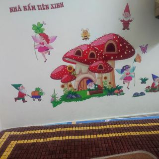 Tranh dán tường KHỦNG LONG VÀ BÉ - trang trí phòng trẻ em - Giá bán sỉ