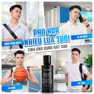 Body Mist Rhys Man Gentle 120ml Thanh Mát Nam Nữ | SÁPITAL