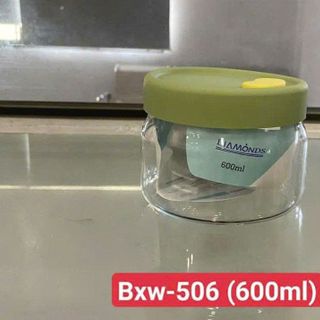 HŨ THỦY TINH 600ML CÓ NẮP ĐẬY DIAMONDS BXW-506 (T48)