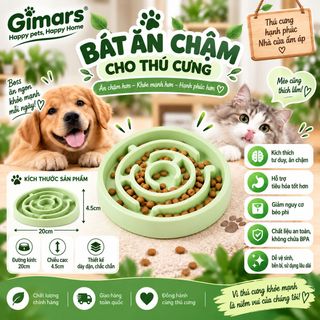 Bát ăn chậm cho thú cưng chó mèo P-BAC01