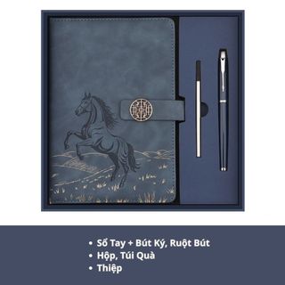 Sổ bút quà tặng cao cấp set sổ tay A5, bút ký, hộp túi quà tốt nghiệp, tặng thầy cô