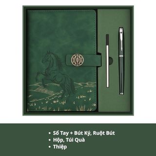 Sổ bút quà tặng cao cấp set sổ tay A5, bút ký, hộp túi quà tốt nghiệp, tặng thầy cô
