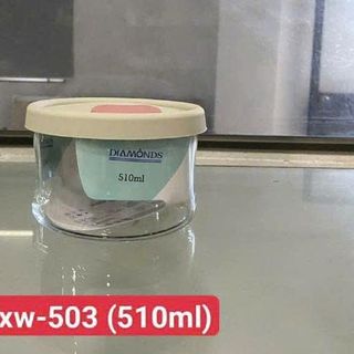 HŨ THỦY TINH 510ML CÓ NẮP ĐẬY DIAMONDS BXW-503 (T48)