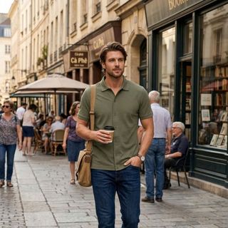 Shirt Polo pique coton 100%4c xịn.