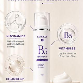 Kem Dưỡng Neré Derma Cera Barrier Cream B5 40g Hỗ Trợ Cấp Ẩm Làm Dịu Phục Hồi Hàng Rào Da