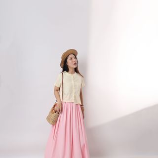 Impéris Fashion | Chân Váy Hồng Xòe Freesize